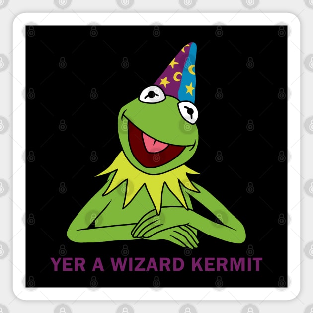 Yer A Wizard Kermit Magnet by valentinahramov